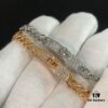 692fcab899f2d84055c8930c Hermes New Kelly Collection Jewelry, Kelly Gourmette Bracelet with Cuban Chain