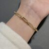 Hermes New Kelly Chaine Square Openwork Bracelet