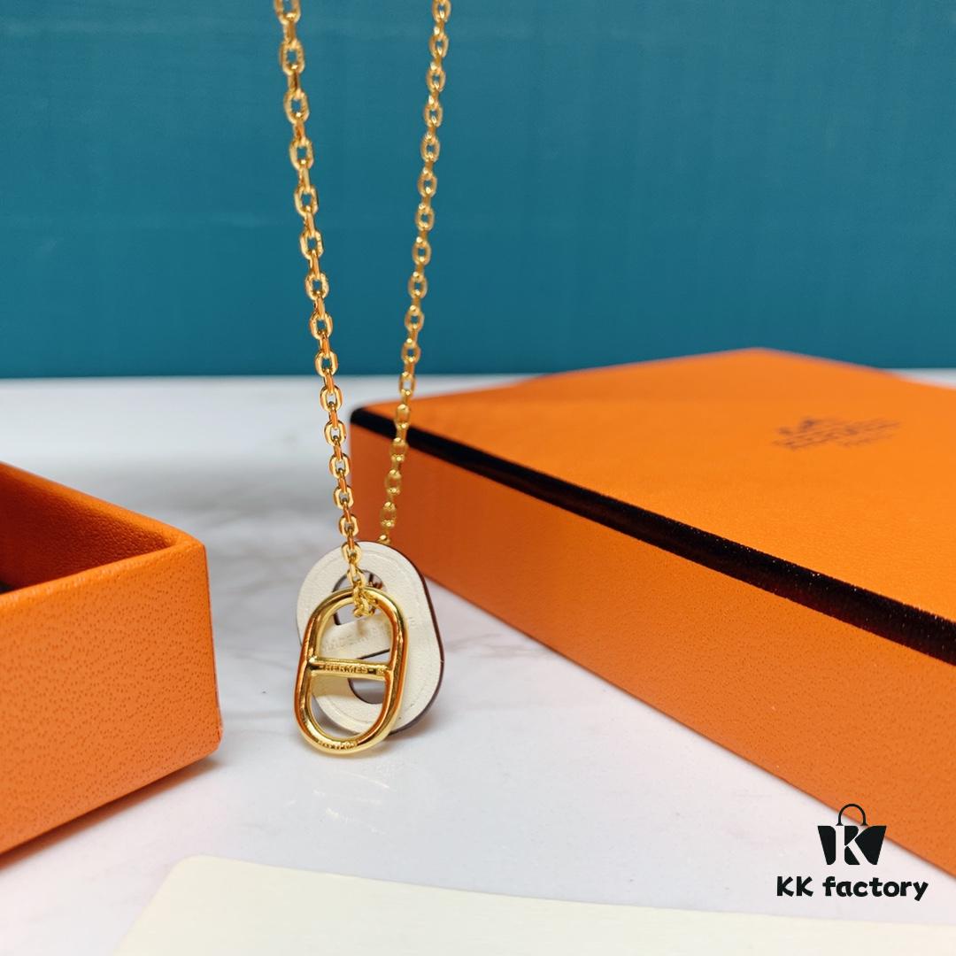 692fcabd99f2d84055c89319 Hermes New Arrival Pig Nose O'maillon Series Necklace
