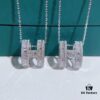 692fcac099f2d84055c8931d Top-tier Hermes-inspired Diamond-Paved 'H' Necklace, 925 Sterling Silver with Precision CNC Craftsmanship and Exquisite Stone Inlay