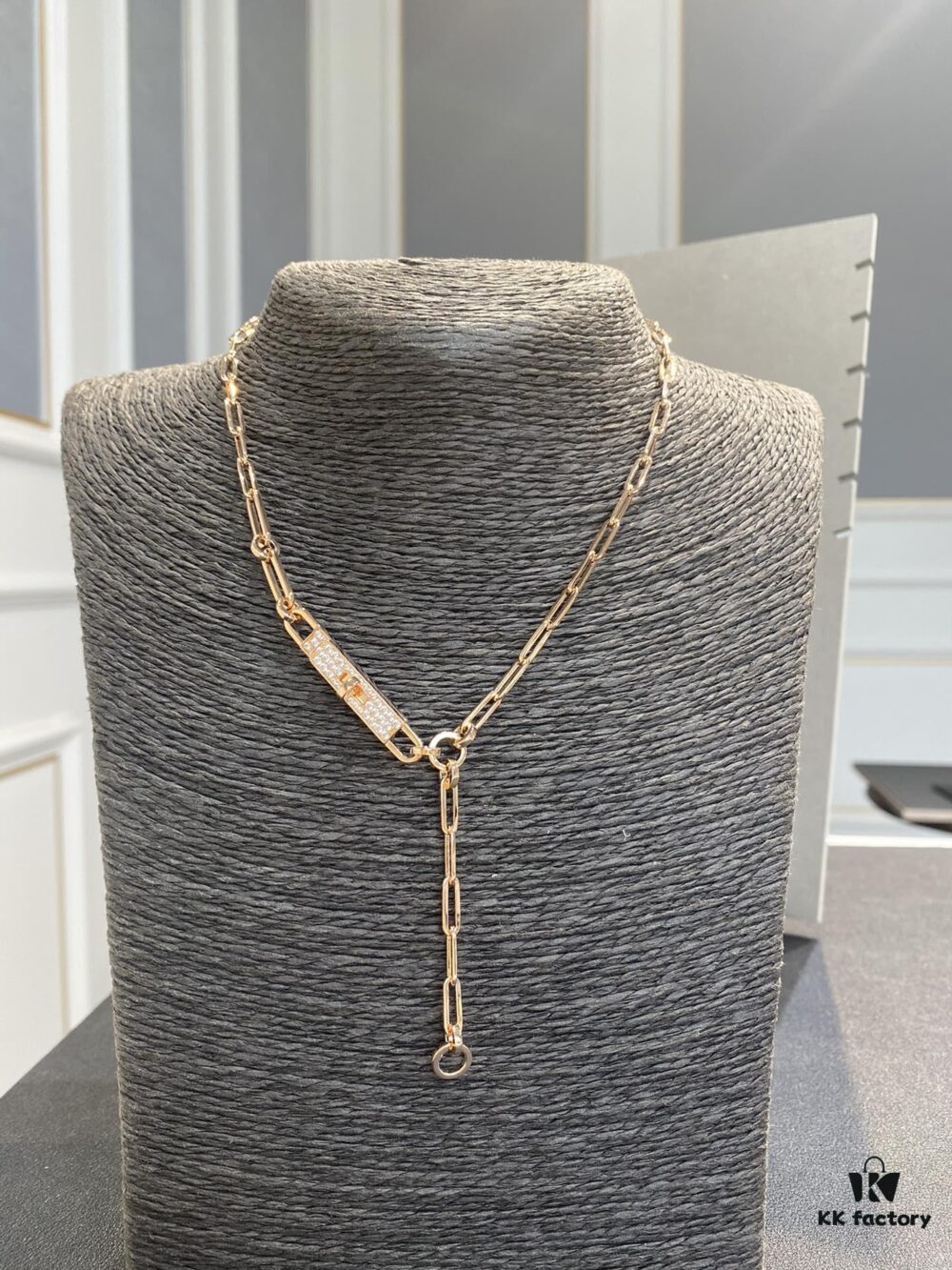 692fcac799f2d84055c89328 Authentic Hermes Kelly Chaine Necklace, Heavy Craft Series, Limited Stock Available
