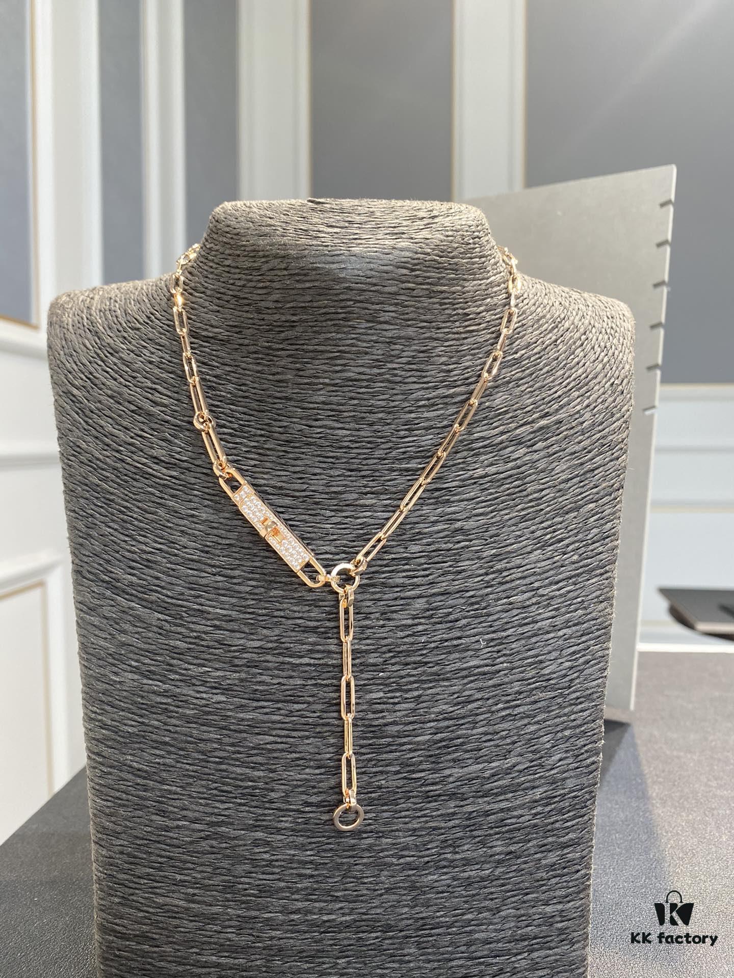 692fcac799f2d84055c89328 Authentic Hermes Kelly Chaine Necklace, Heavy Craft Series, Limited Stock Available