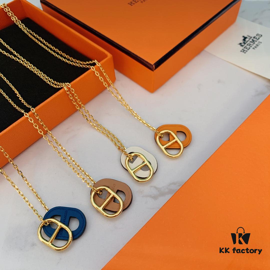 692fcac899f2d84055c8932b Hermes New Arrival Pig Nose O'maillon Series Necklace