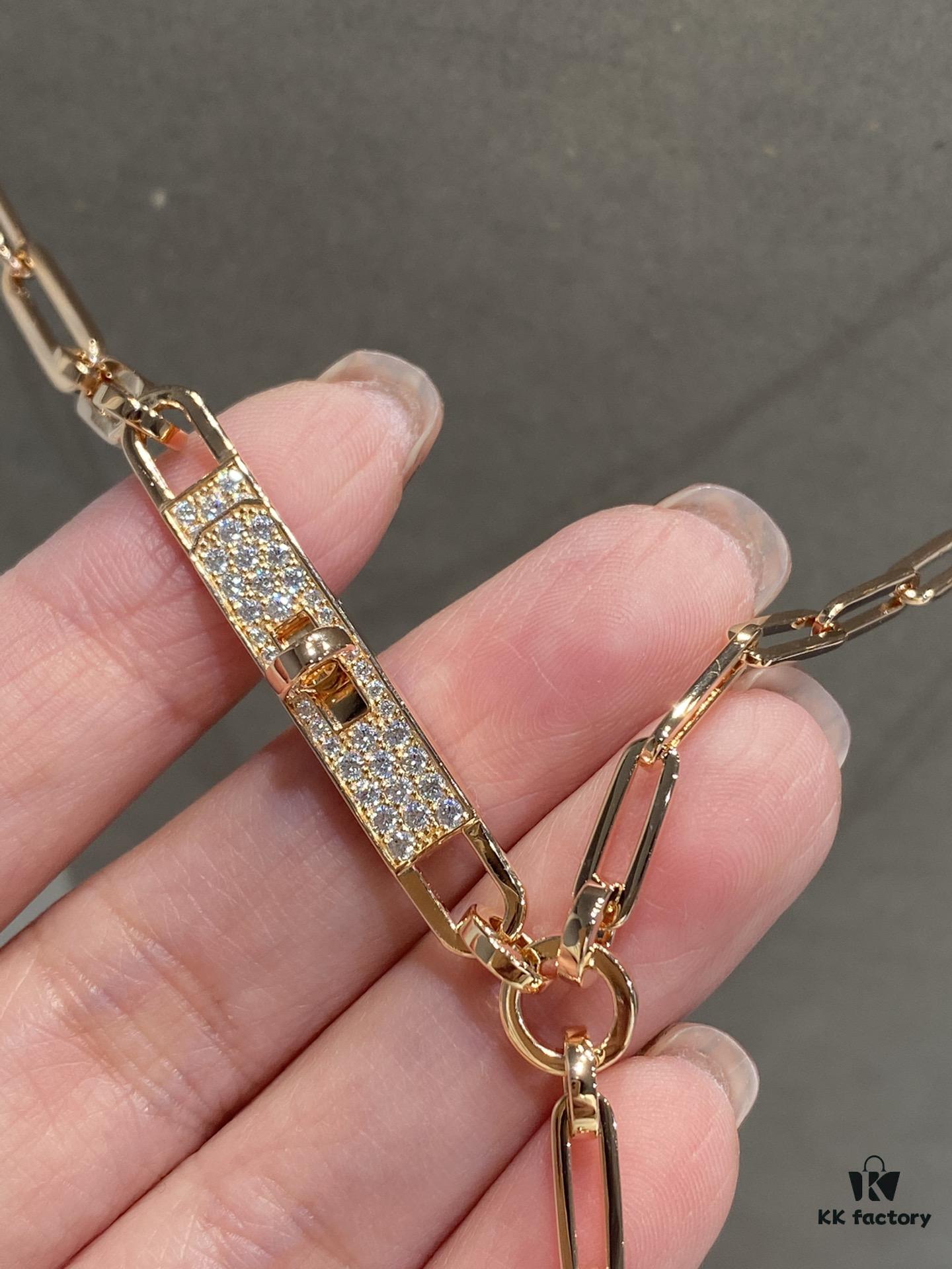 692fcac999f2d84055c8932c Authentic Hermes Kelly Chaine Necklace, Heavy Craft Series, Limited Stock Available