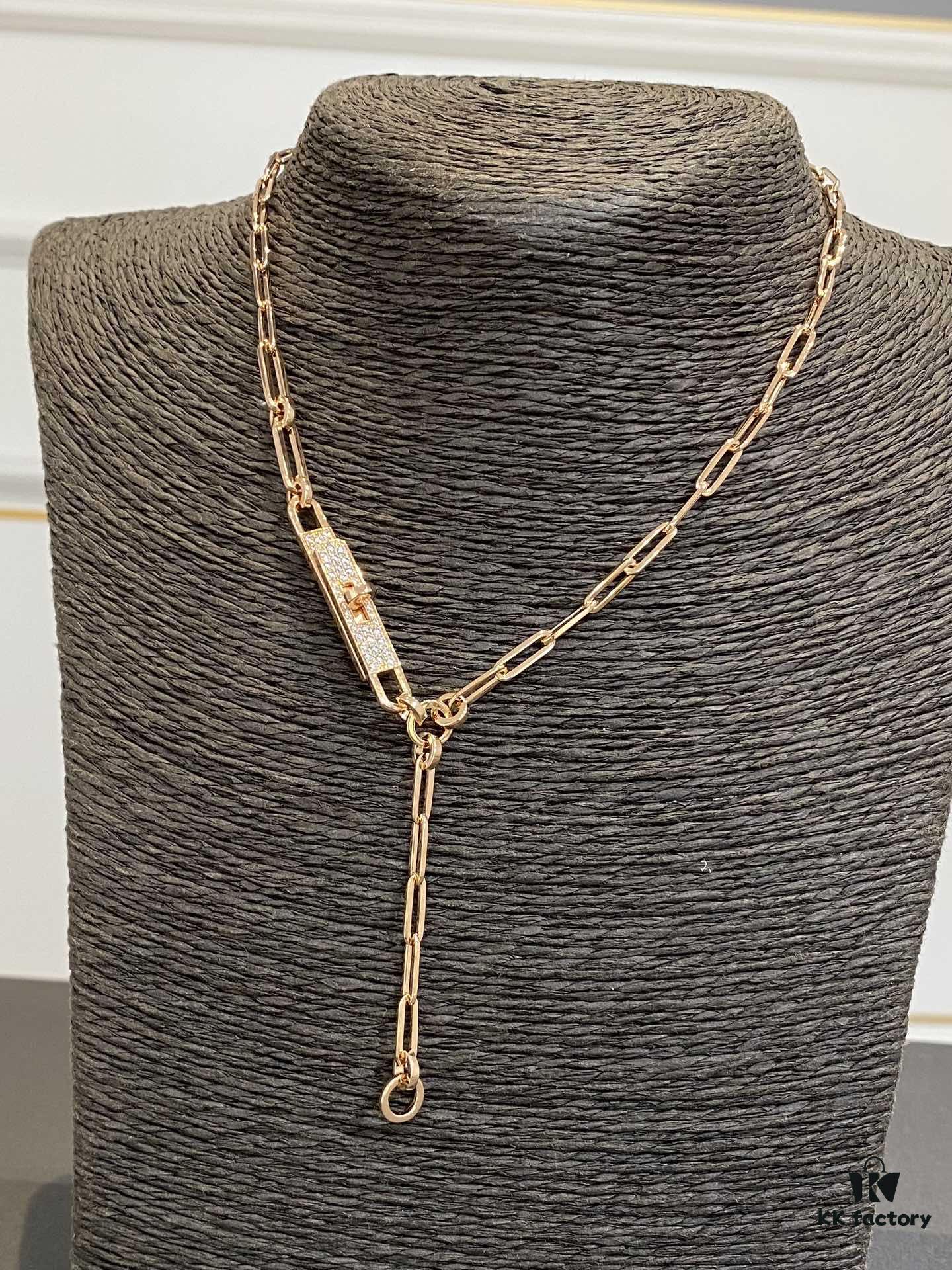 692fcacc99f2d84055c89331 Authentic Hermes Kelly Chaine Necklace, Heavy Craft Series, Limited Stock Available