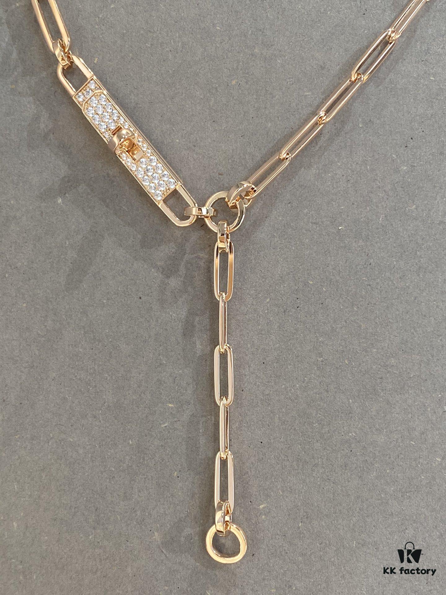 692fcacd99f2d84055c89333 Authentic Hermes Kelly Chaine Necklace, Heavy Craft Series, Limited Stock Available