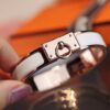 692fcad499f2d84055c89342 New Arrival Hermes-Inspired Enamel Bangle Bracelet with H Lock Clasp
