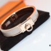 692fcadf99f2d84055c89357 New Arrival Hermes-Inspired Enamel Bangle Bracelet with H Lock Clasp, Authentic Cloisonné Craftsmanship, 1μ Gold Plating, Lightweight Design at 36g