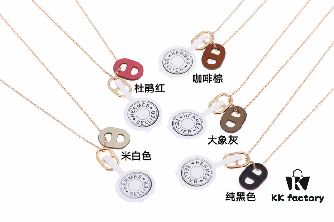 692fcaed99f2d84055c8936b New Arrival💗 Hermès Porcelain Necklace O'maillon Collar, Counter Color Duplication, Five Colors Available