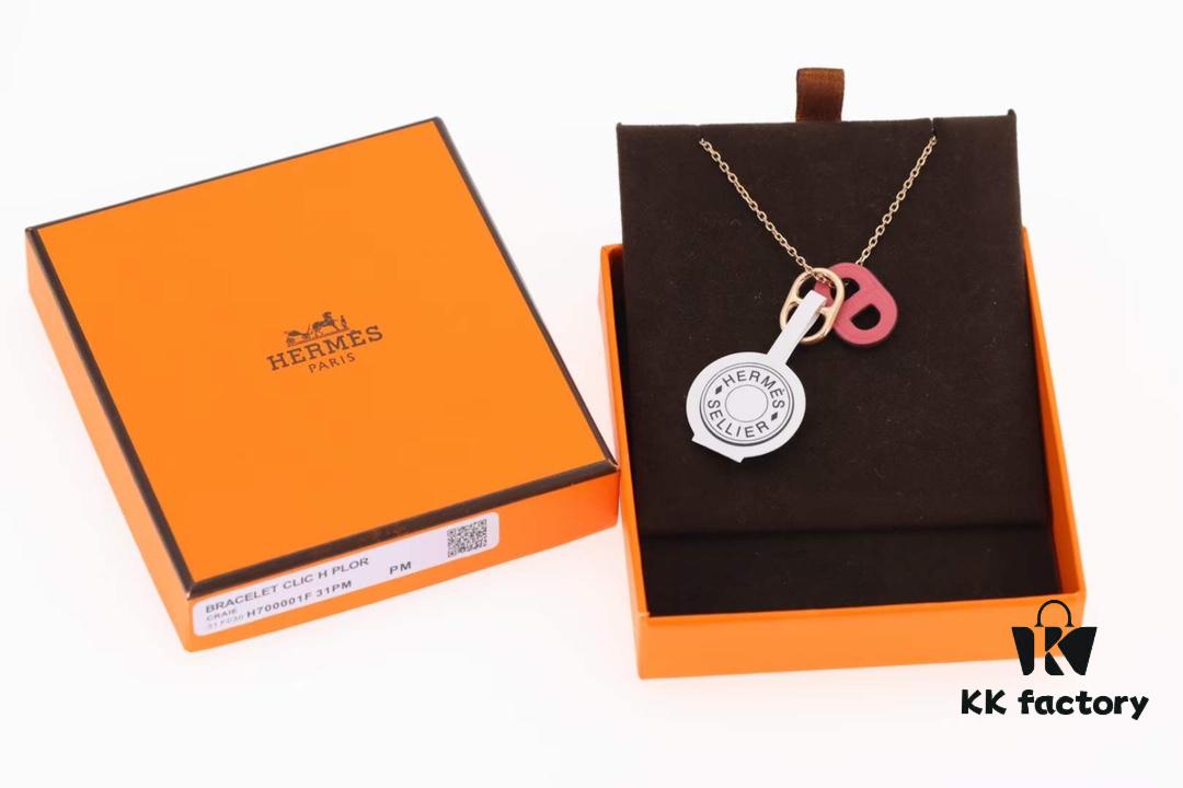692fcaee99f2d84055c8936f New Arrival💗 Hermès Porcelain Necklace O'maillon Collar, Counter Color Duplication, Five Colors Available