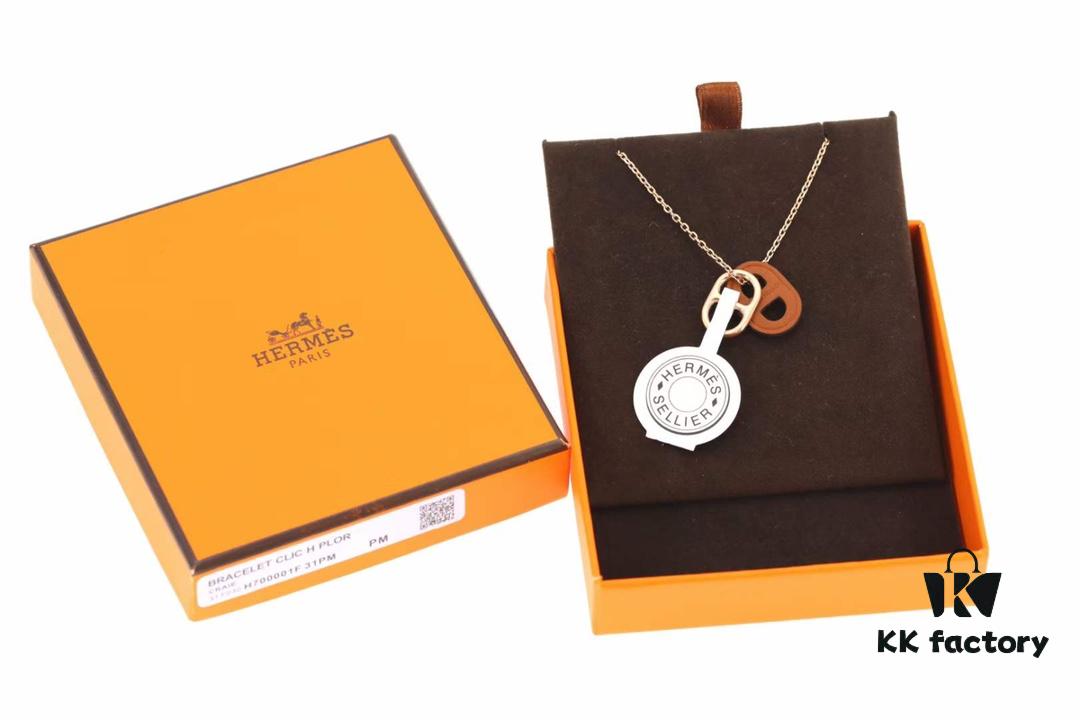 692fcaef99f2d84055c89370 New Arrival💗 Hermès Porcelain Necklace O'maillon Collar, Counter Color Duplication, Five Colors Available