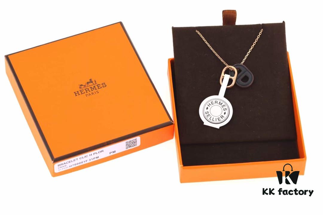 692fcaf099f2d84055c89372 New Arrival💗 Hermès Porcelain Necklace O'maillon Collar, Counter Color Duplication, Five Colors Available