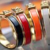 692fcaf099f2d84055c89373 New Arrival Hermès-Inspired Clics Enamel Bracelet – H Lock & Ring Design, Genuine Enamel, 1-Micron Gold Plating, Lightweight at 36g