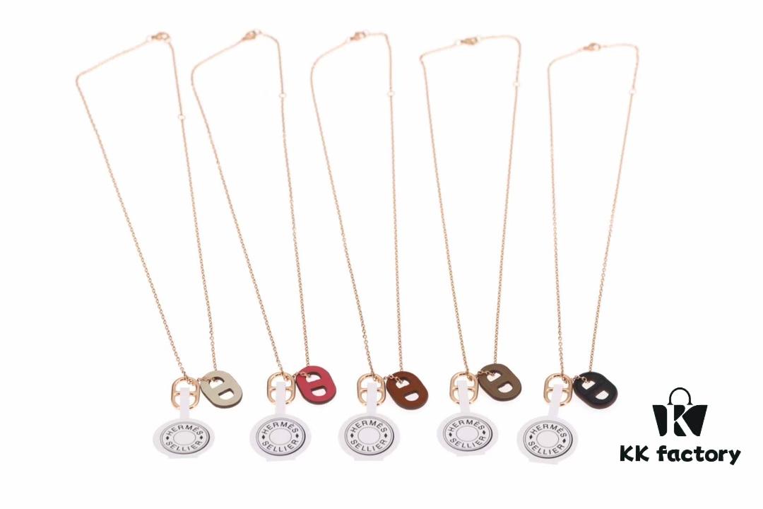 692fcaf299f2d84055c89377 New Arrival💗 Hermès Porcelain Necklace O'maillon Collar, Counter Color Duplication, Five Colors Available