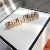 692fcaff99f2d84055c8938d Hermes Pop Platinum-Edged H Enamel Stud Earrings with Authenticity Mark on Backing - Latest Classic Enamel Design, Real Photo Details