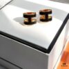 692fcb0699f2d84055c8939d Hermes Pop Platinum-edged H Enamel Stud Earrings with Anti-counterfeit Mark on Backing Plug