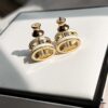 692fcb0b99f2d84055c893a2 Hermes Pop Platinum Edge H Enamel Stud Earrings