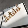 692fcb0d99f2d84055c893a8 Hermes Pop Platinum Edge H Enamel Stud Earrings