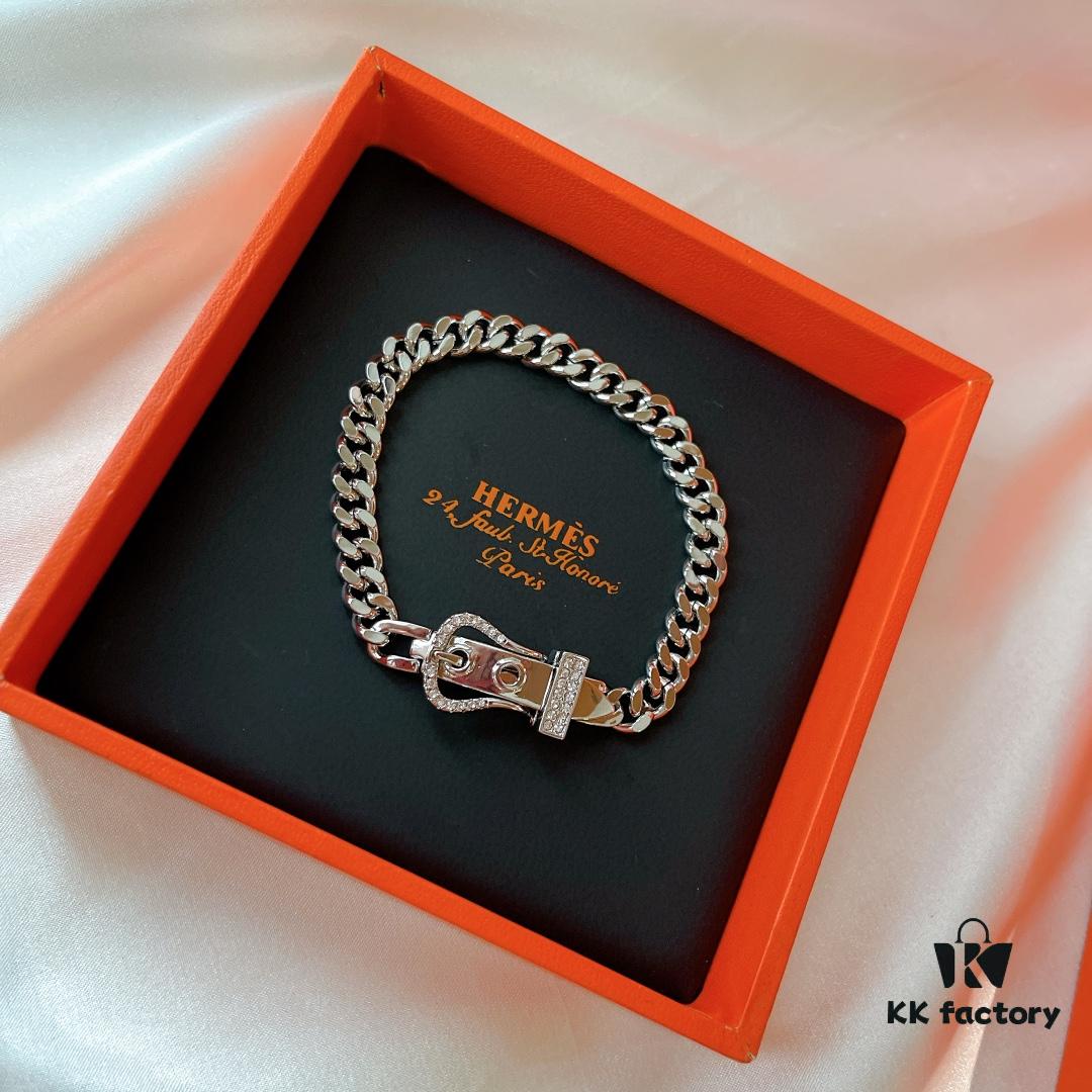 692fcb2199f2d84055c893d2 Hermes 2021 New Half-Pave Luxury Bracelet - Premium Custom Design with Imported V-Gold Plating and Micro-Paved High-Carbon Diamonds, Platinum and Rose Gold Options