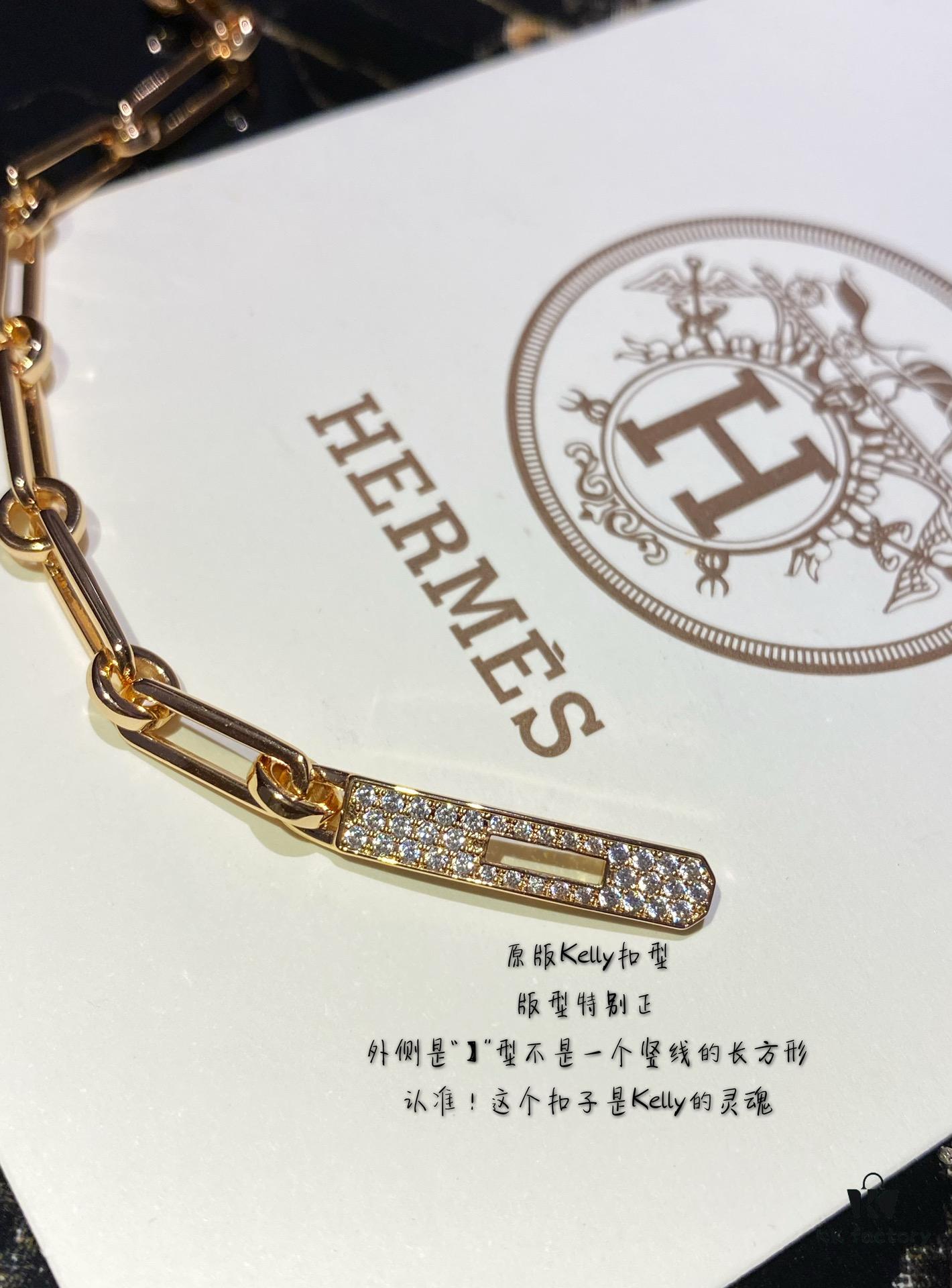 692fcb2999f2d84055c893df Hermesss Kelly Hermes Diamond Bracelet