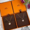692fcb3499f2d84055c893f7 Hermes Original High-End Mother-of-Pearl Kelly Necklace, V-Gold Plated with Mimetic Gold, Most Authentic Version