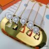 692fcb3699f2d84055c893f9 Hermes Lock Heart Necklace, Also Known as Kelly Necklace, Brass with 18K Gold Plated Finish
