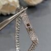692fcb3d99f2d84055c89406 Hermes New Kelly Collection Jewelry, Kelly Gourmette Bracelet with Cuban Chain, Wide Trendy Design, Diamond Clasp with Thick Chain, Exuding Luxury and Elegance
