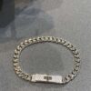 692fcb3e99f2d84055c89408 Hermes New Kelly Collection Jewelry, Kelly Gourmette Bracelet with Cuban Chain, Wide Trendy Design, Diamond Clasp with Thick Chain, Exuding Luxury and Elegance