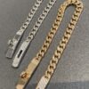 692fcb4699f2d84055c89414 Hermes New Kelly Collection Jewelry, Kelly Gourmette Bracelet with Cuban Chain, Wide Trendy Design, Diamond Clasp with Thick Chain, Exuding Luxury and Elegance