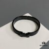 692fcb9099f2d84055c8949f H Black Enamel Bracelet ❤️ Best Couple's Style, Sizes 17/19 Available ❤️ Z Enamel Craftsmanship, Brushed Metal Finish, Elegant and Stylish!
