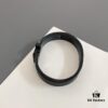 692fcb9199f2d84055c894a0 H Black Enamel Bracelet ❤️ Best Couple's Style, Sizes 17/19 Available ❤️ Z Enamel Craftsmanship, Brushed Metal Finish, Elegant and Stylish!