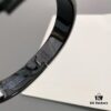 692fcb9399f2d84055c894a4 H Black Enamel Bracelet ❤️ Best Couple's Style, Sizes 17/19 Available ❤️ Z Enamel Craftsmanship, Brushed Metal Finish, Elegant and Stylish!