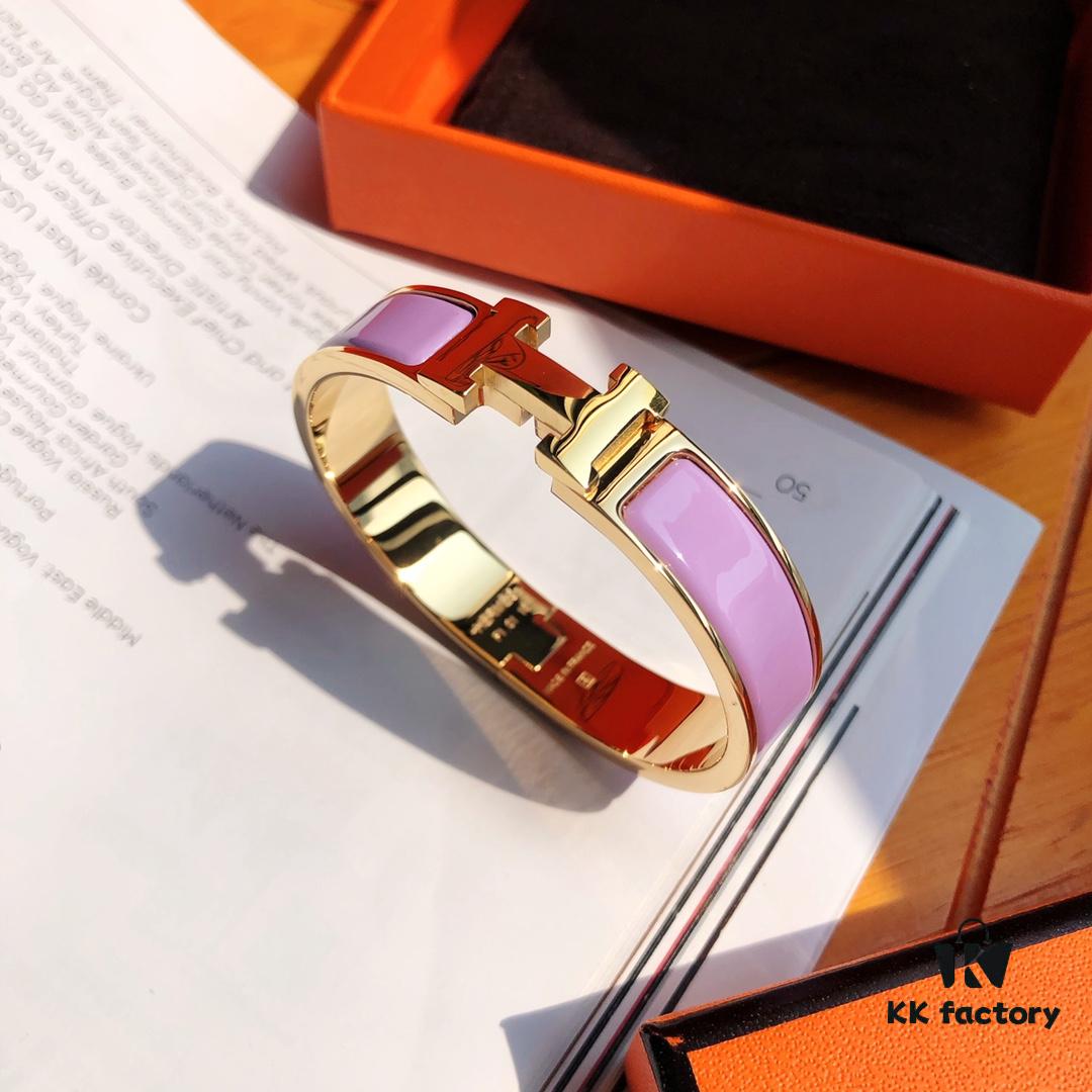 692fcbbe99f2d84055c894fc Exclusive Stock! New Color Release! Hermes Classic Enamel Cuff Bracelet, Lin Xintong & Jiang Xin's Same Style, Inspired by Andalusian Iron Balconies