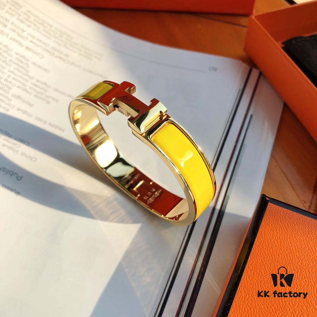 692fcbcb99f2d84055c89513 Exclusive Stock! New Color Release! Hermes Classic Enamel Cuff Bracelet, Lin Xintong & Jiang Xin's Same Style, Inspired by Andalusian Iron Balconies