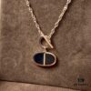 692fcbcb99f2d84055c89514 Hermes Chaine d'Ancre Verso Pig Nose Necklace