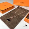 692fcbce99f2d84055c8951a Hermes Chaine d'Ancre Verso Pig Nose Necklace