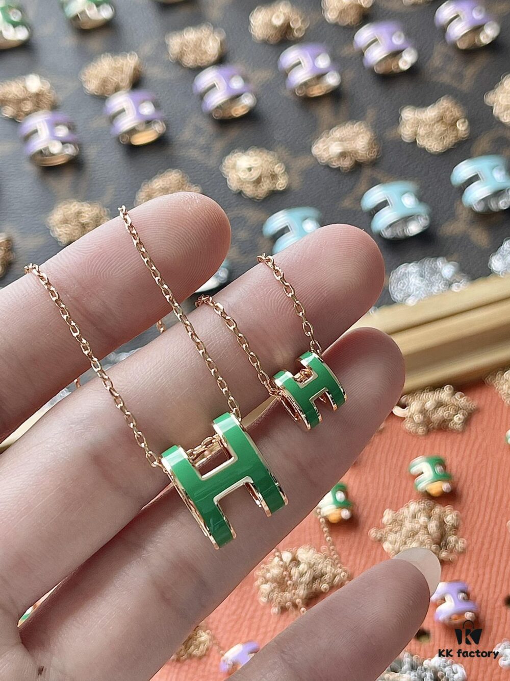 692fcbd099f2d84055c8951f Hermès Necklace Small and Large Size Green