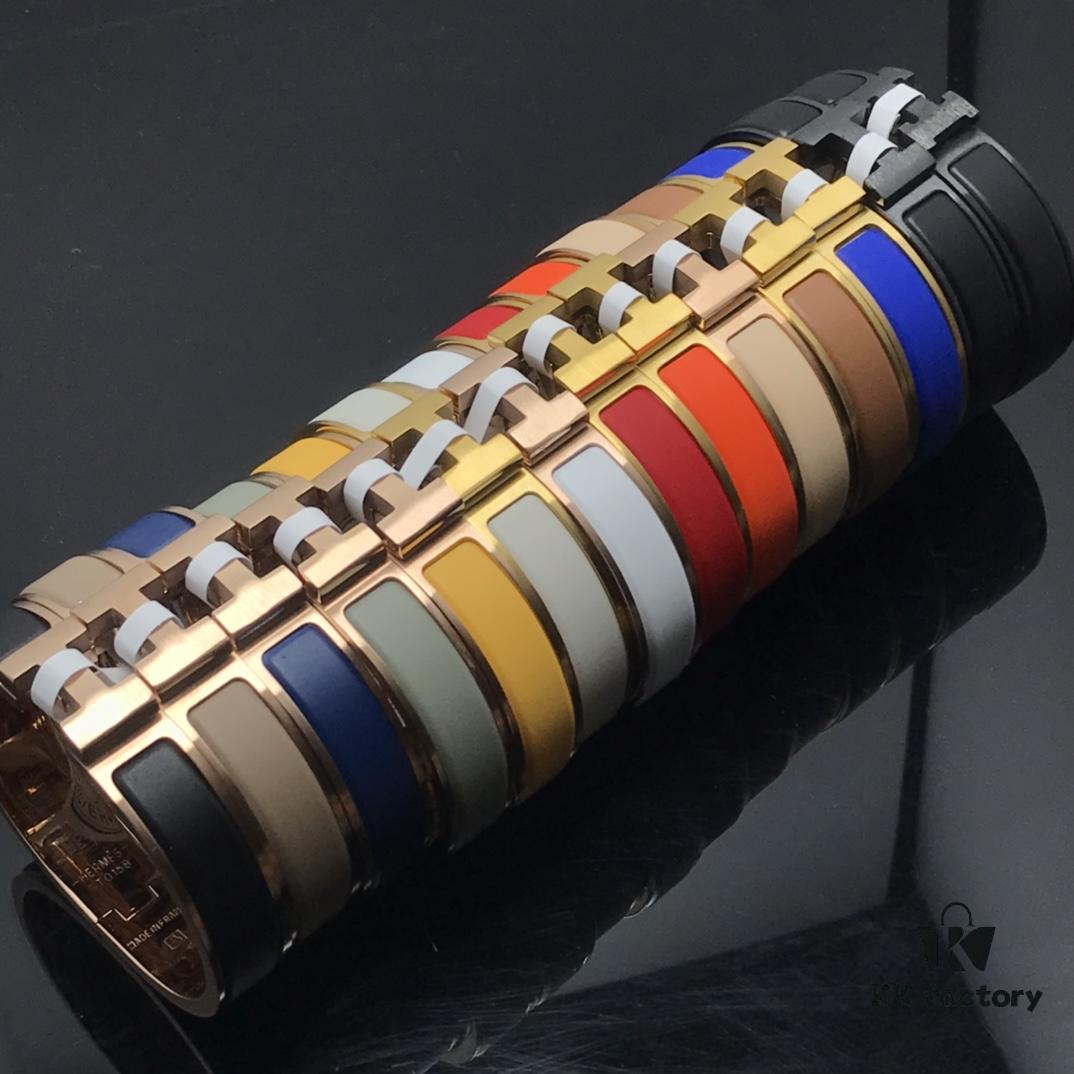 692fcbf399f2d84055c8955d Hermes Bracelet New Matte Sandblasted Couple Bracelet White Gold Rose Gold Yellow Gold Size: Men's Women's