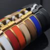 692fcbf699f2d84055c89561 Hermes Bracelet New Matte Sandblasted Couple Bracelet White Gold Rose Gold Yellow Gold Size: Men's Women's