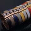 692fcbf799f2d84055c89563 Hermes Bracelet New Matte Sandblasted Couple Bracelet White Gold Rose Gold Yellow Gold Size: Men's Women's