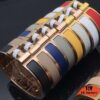692fcc0099f2d84055c89574 Hermes Bracelet New Matte Sandblasted Couple Bracelet White Gold Rose Gold Yellow Gold Size: Men's Women's