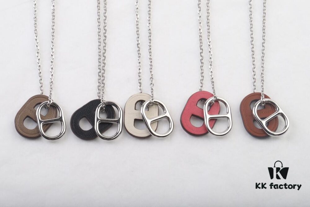 692fcc0b99f2d84055c8958a Hermès OMaillon Series Calfskin Necklace
