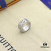 692fcc6399f2d84055c89639 LV Ring Luxury Black and White Bicolor Solid Gold Plated Never Fades Crown LV Louis Vuitton Letter Ring