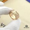 692fcc6799f2d84055c89643 LV Ring Luxury Black and White Bicolor Solid Gold Plated Never Fades Crown LV Louis Vuitton Letter Ring