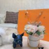 692fcc6c99f2d84055c8964f Louis Vuitton LV Dog Keychain Pendant Ornament - French Bulldog Design, Premium PU Leather with Polyester Fiber Filling, Imported Stainless Steel Hardware, Authentic Logo
