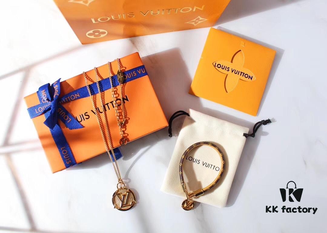 Louis Vuitton LV Letter Pendant Necklace