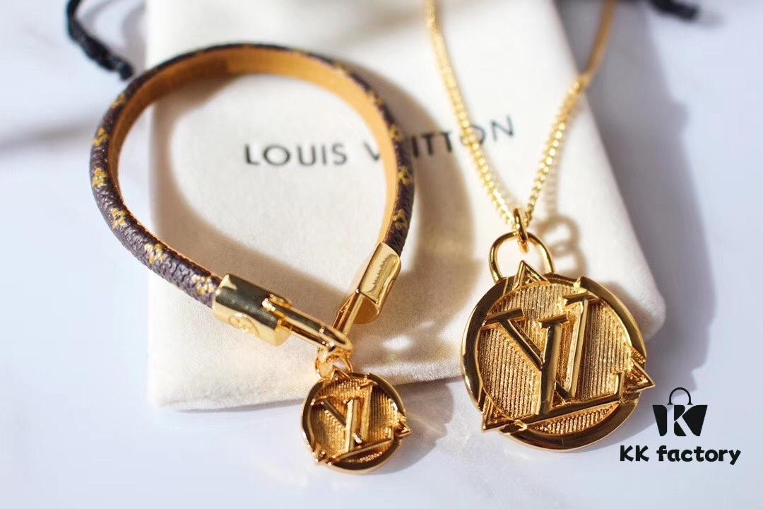 Louis Vuitton LV Letter Pendant Necklace
