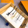 692fcc7d99f2d84055c89672 LV Necklace Limited Edition from Boutique, Stainless Steel with 18K Gold Vacuum Plating, Overseas Purchased Pendant, Available in Three Colors