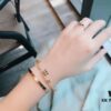 692fccc599f2d84055c896fe Trendy LV Irregular Flower Bracelet in Rose Gold, Thick Gold Plating, Elegant and Stylish, Adjustable Length
