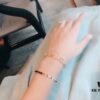 692fccc599f2d84055c89700 Trendy LV Irregular Flower Bracelet in Rose Gold, Thick Gold Plating, Elegant and Stylish, Adjustable Length